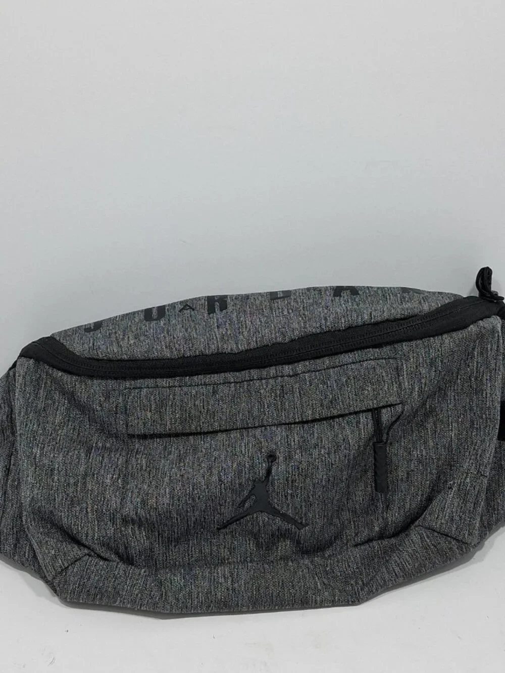 AirJordan Crossbody Fanny Pack Gray/Black,  Adjustable Preowned